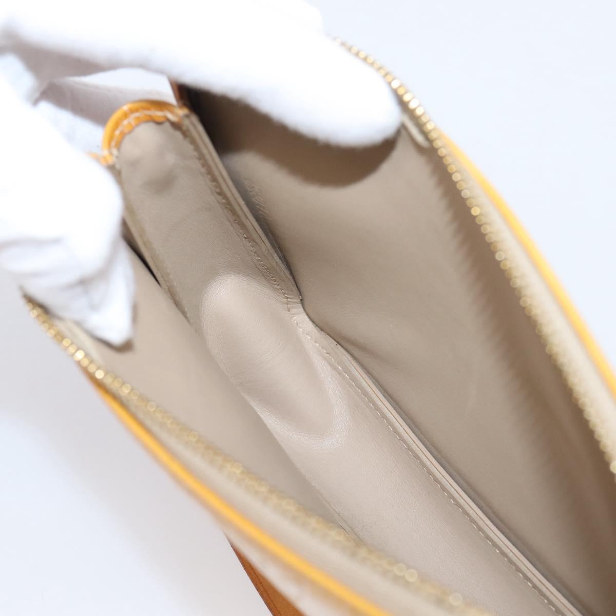 LOUIS VUITTON Monogram Vernis Lexington Pouch Beige M91010 LV Auth 209163A