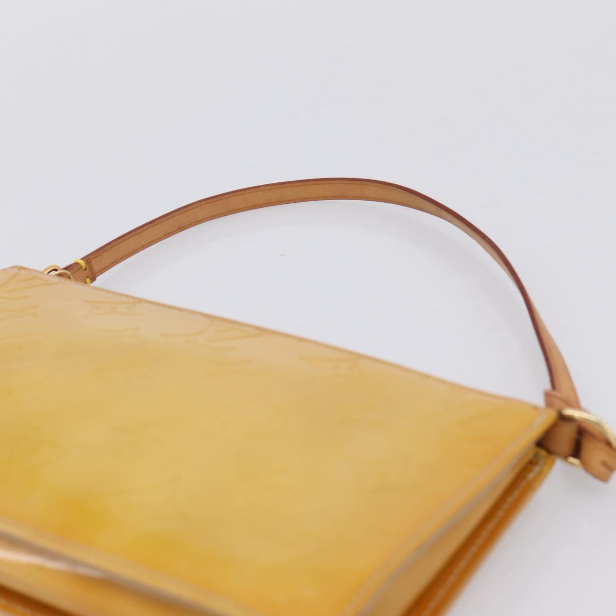 LOUIS VUITTON Monogram Vernis Lexington Pouch Beige M91010 LV Auth 209163A