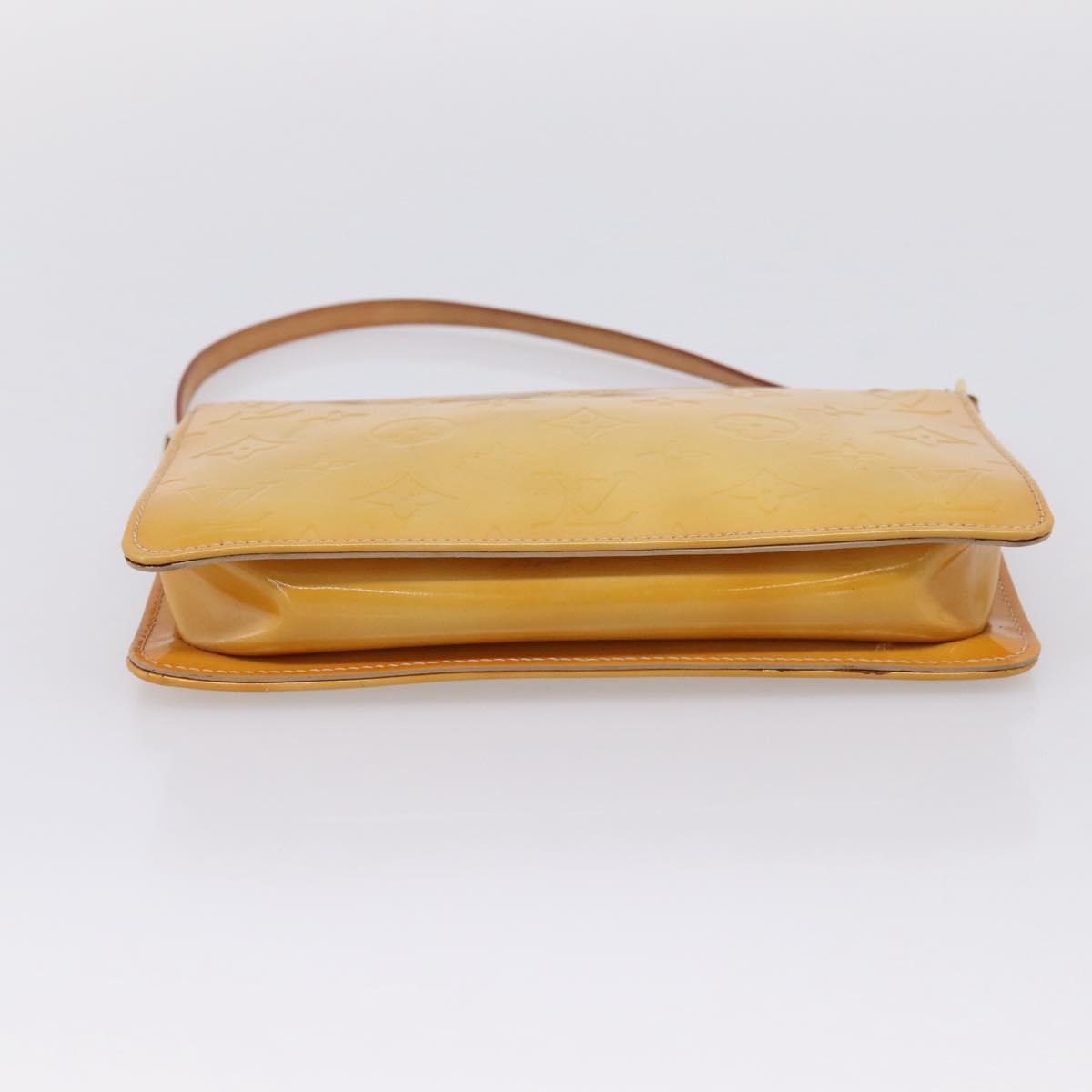 LOUIS VUITTON Monogram Vernis Lexington Pouch Beige M91010 LV Auth 209163A