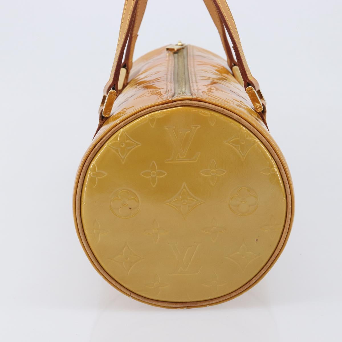 LOUIS VUITTON Monogram Vernis Bedford Hand Bag Beige M91006 LV Auth 209212