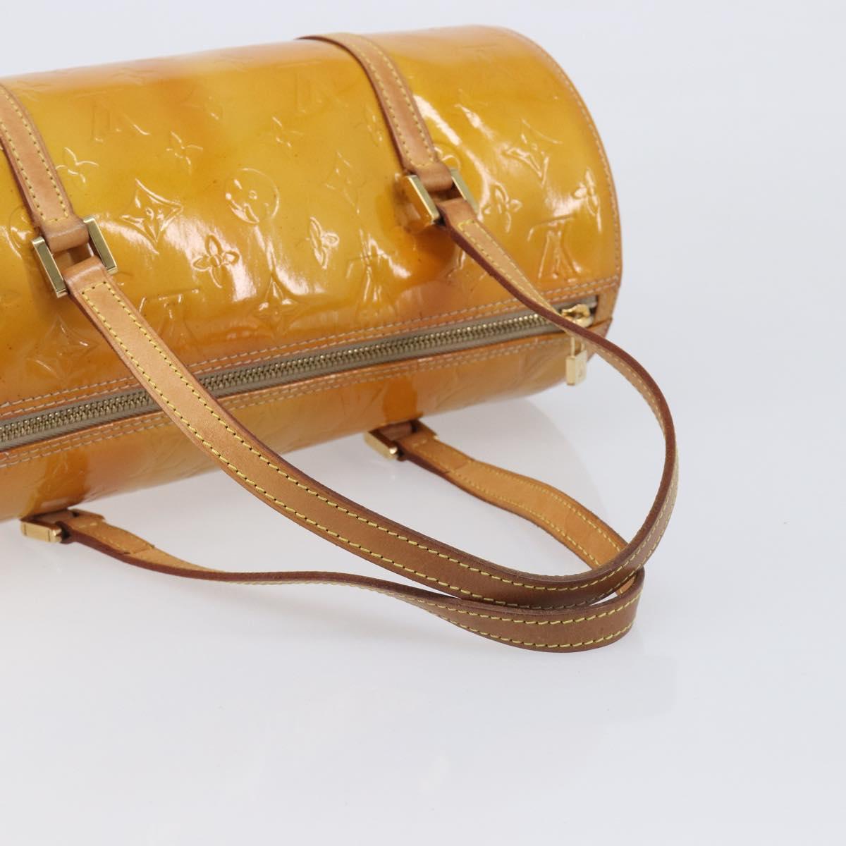 LOUIS VUITTON Monogram Vernis Bedford Hand Bag Beige M91006 LV Auth 209212