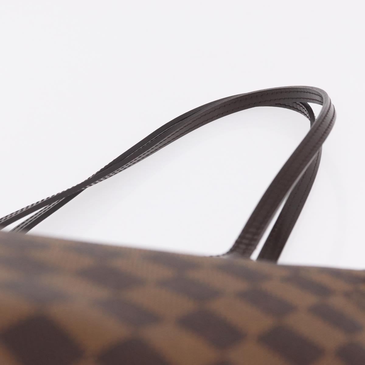 LOUIS VUITTON Damier Ebene Neverfull MM Tote Bag N51105 LV Auth 209219V
