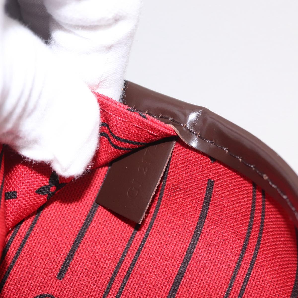 LOUIS VUITTON Damier Ebene Neverfull MM Tote Bag N51105 LV Auth 209219V