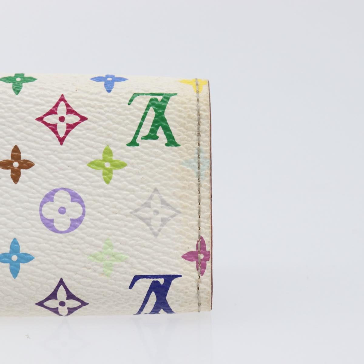 LOUIS VUITTON Monogram Multicolor Multicles 4 Key Case White M60043 Auth 209229