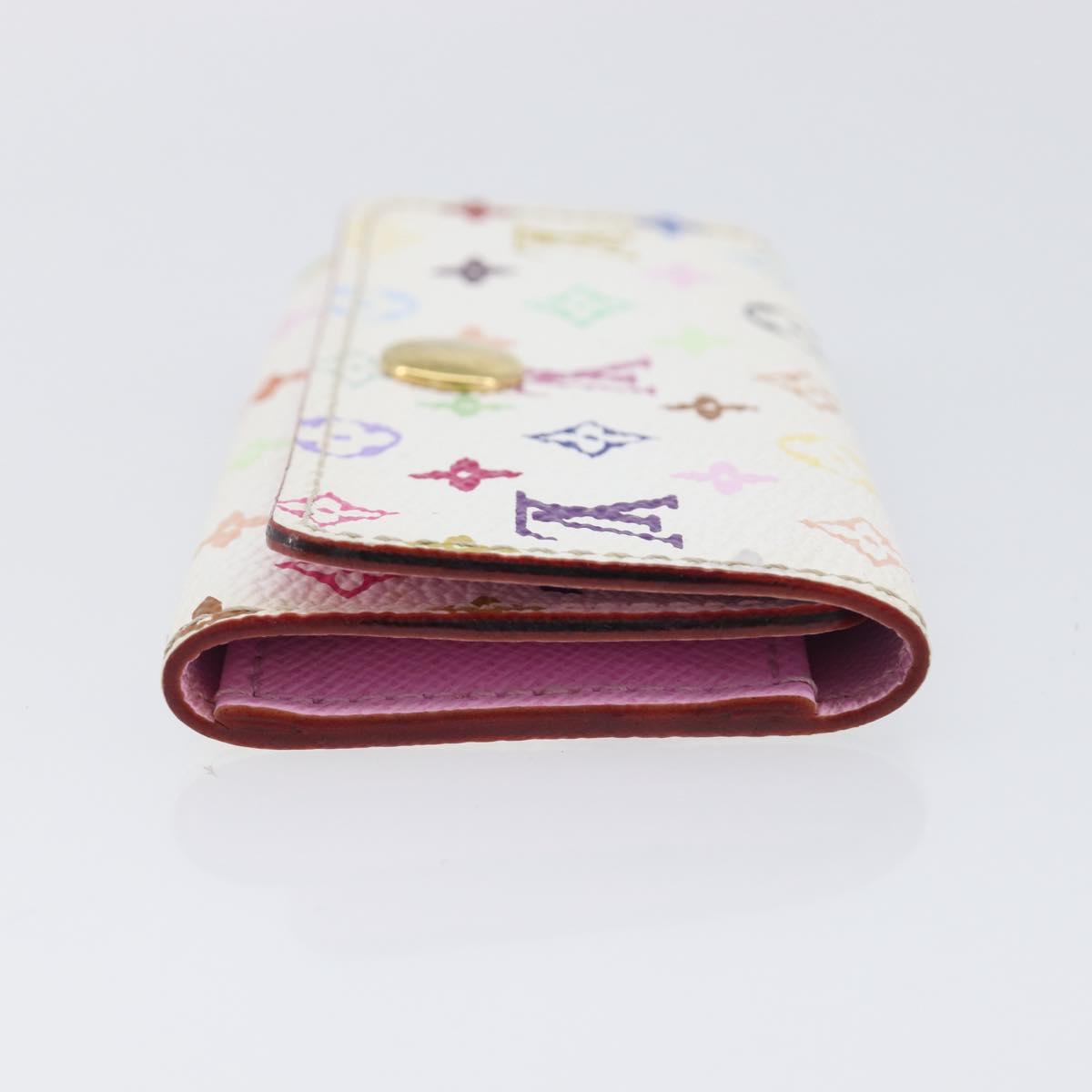 LOUIS VUITTON Monogram Multicolor Multicles 4 Key Case White M60043 Auth 209229