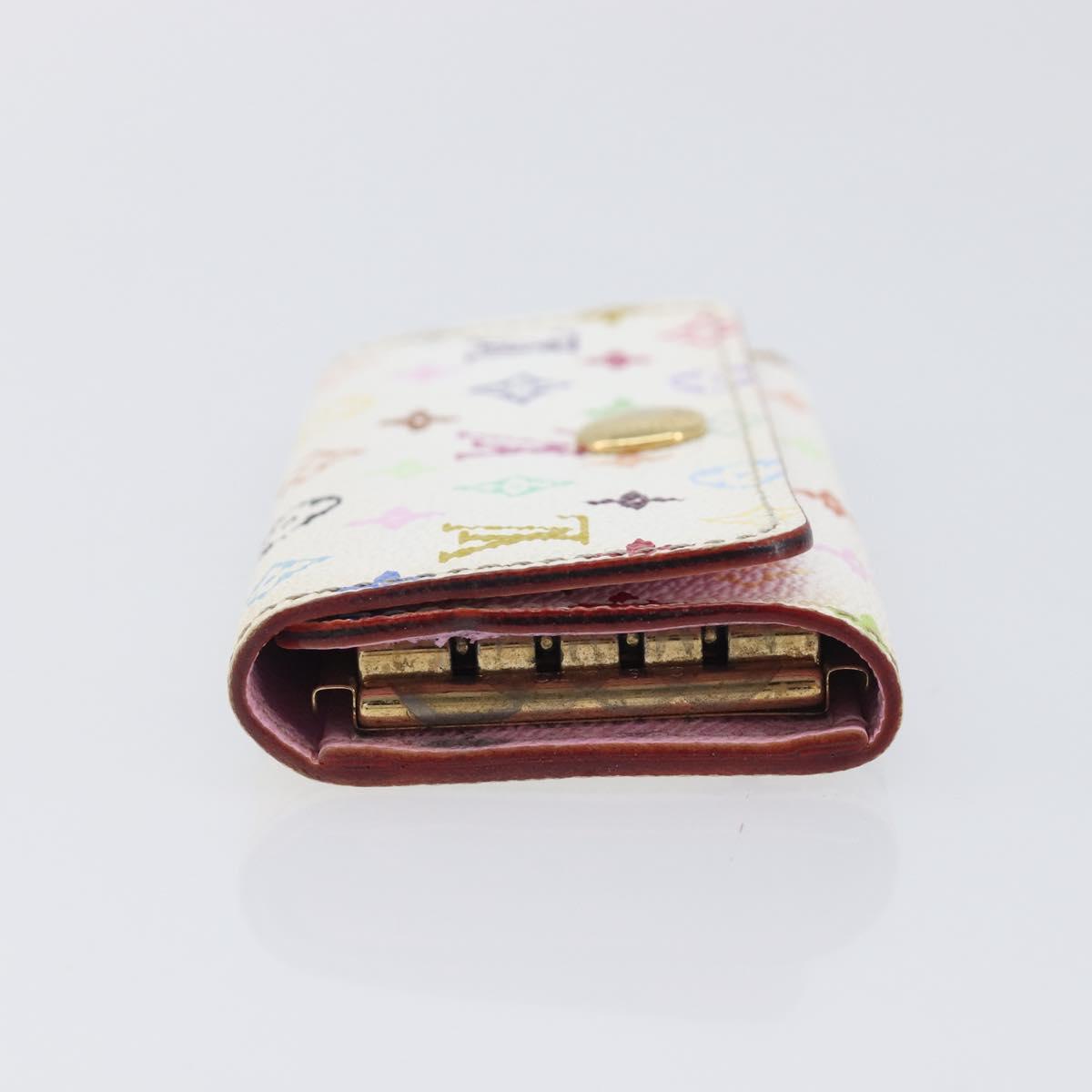 LOUIS VUITTON Monogram Multicolor Multicles 4 Key Case White M60043 Auth 209229