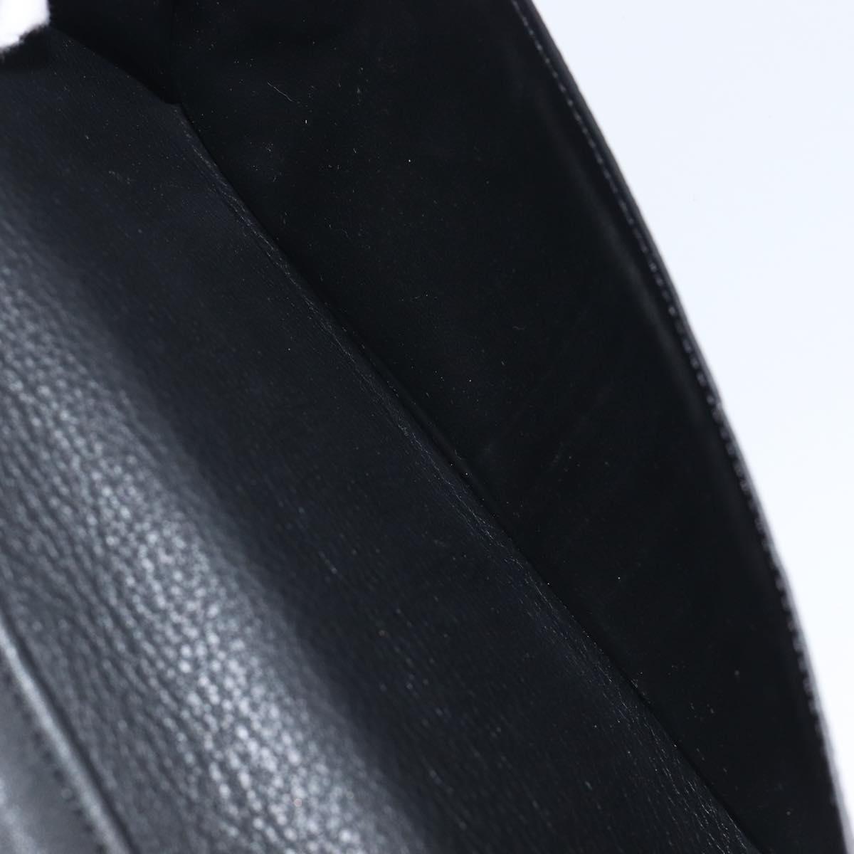 LOUIS VUITTON Zippy Wallet Vertical Wallet Taurillon Black M58412 LV Auth 209230