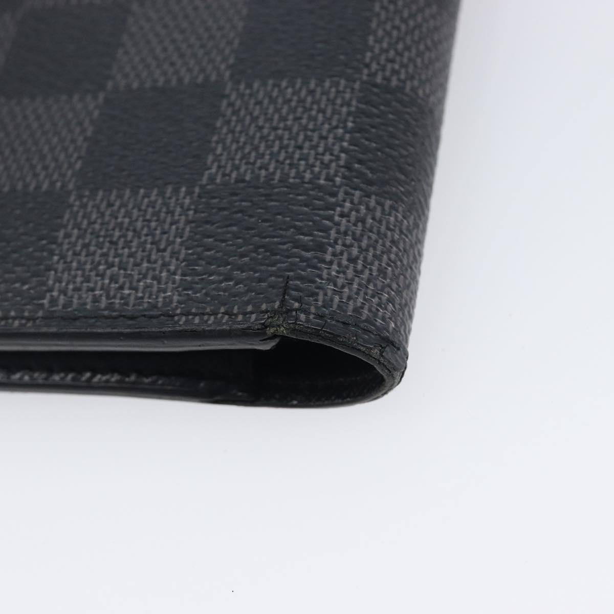 LOUIS VUITTON Damier Graphite Portefeuille Multiple Wallet N63258 LV Auth 209231
