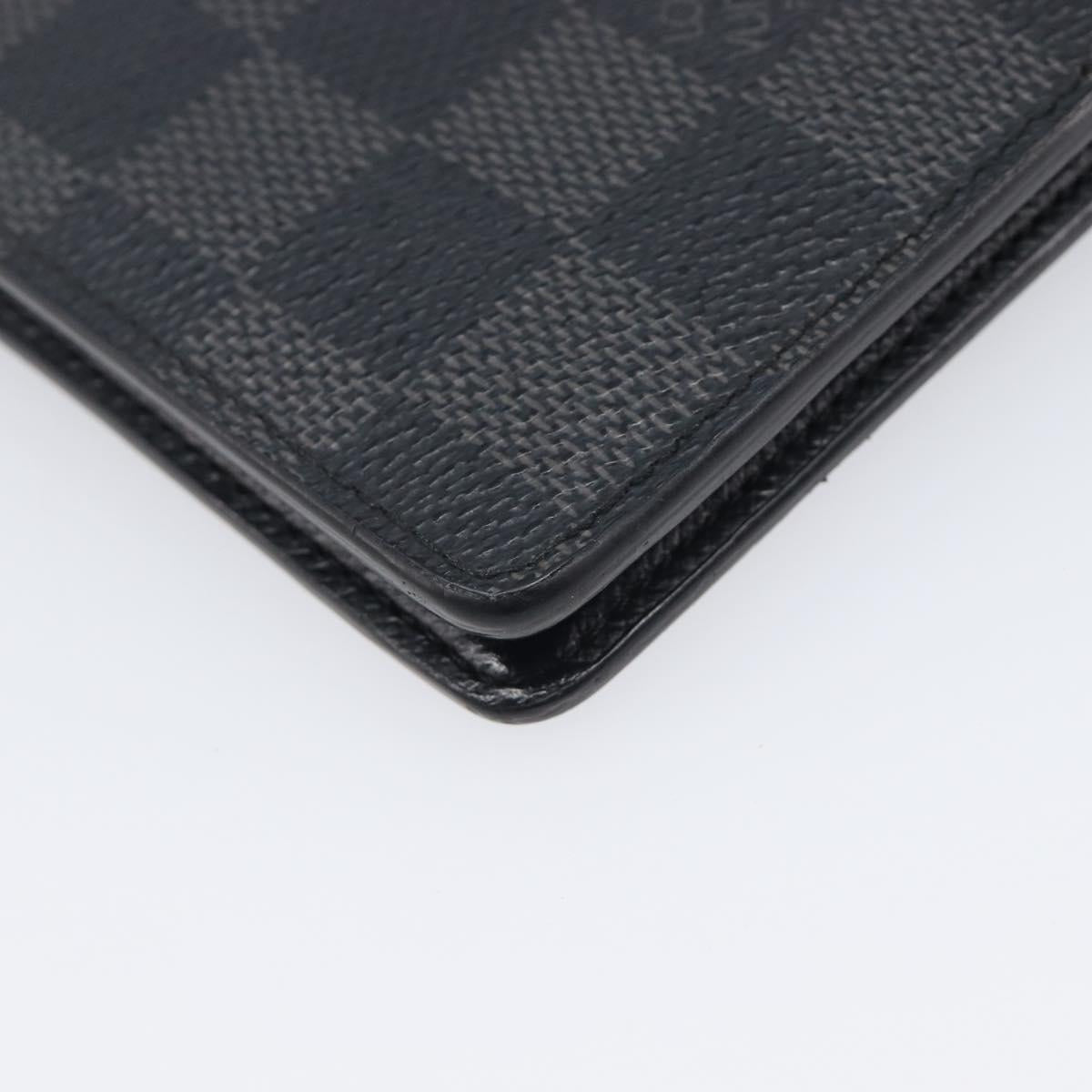 LOUIS VUITTON Damier Graphite Portefeuille Multiple Wallet N63258 LV Auth 209231