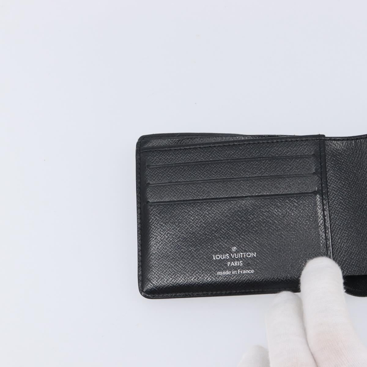 LOUIS VUITTON Damier Graphite Portefeuille Multiple Wallet N63258 LV Auth 209231