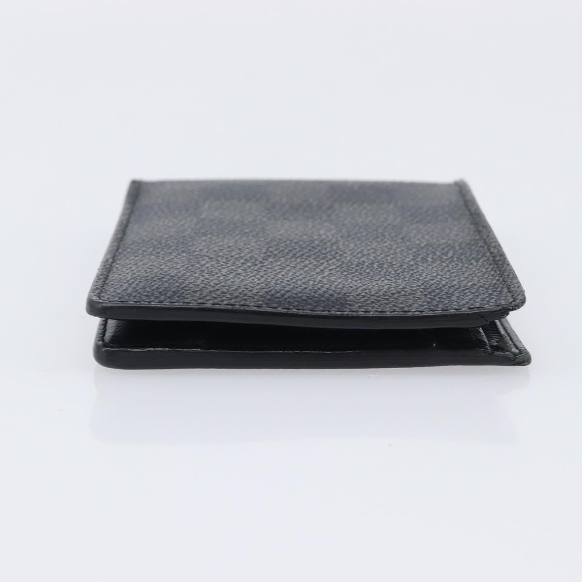 LOUIS VUITTON Damier Graphite Portefeuille Multiple Wallet N63258 LV Auth 209231