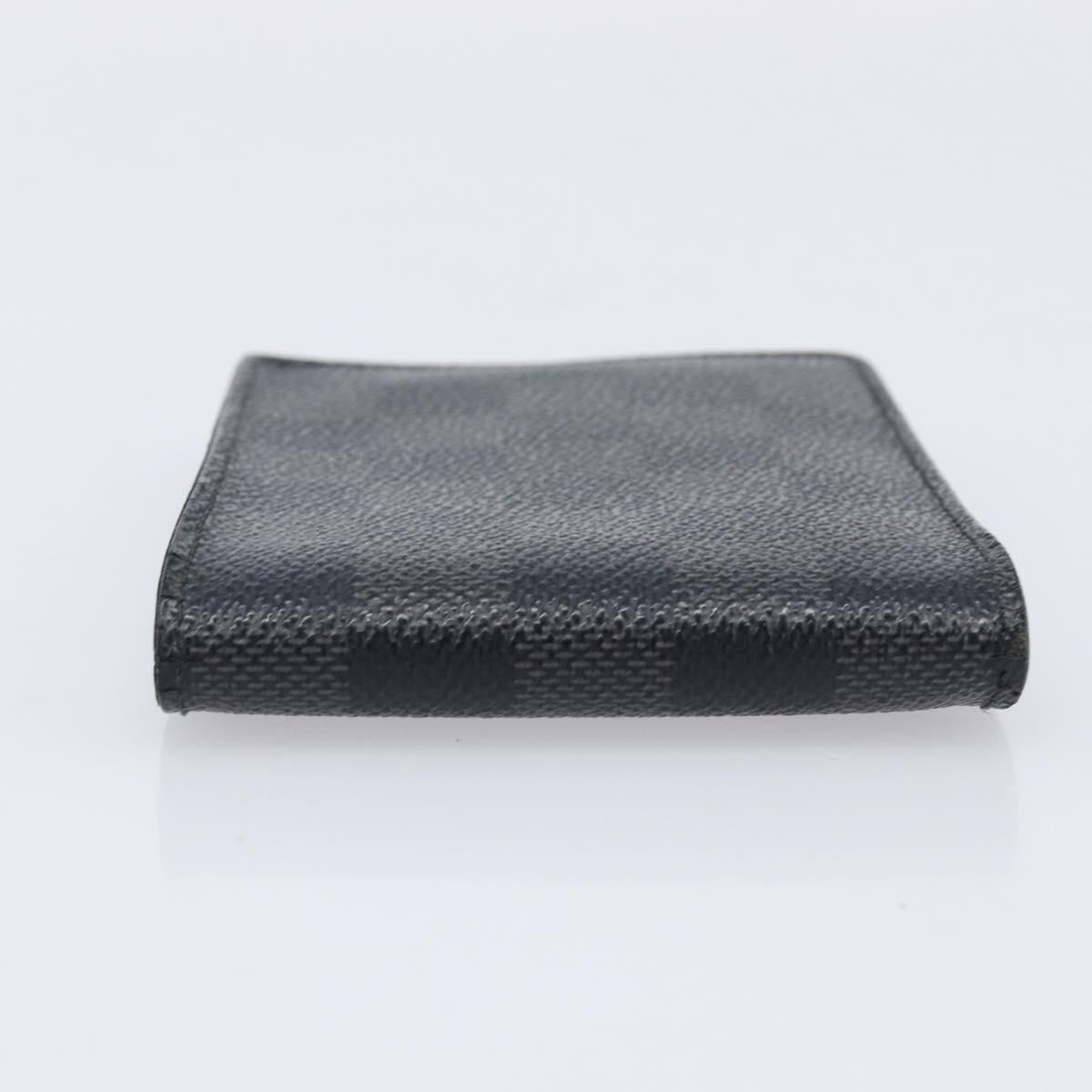 LOUIS VUITTON Damier Graphite Portefeuille Multiple Wallet N63258 LV Auth 209231