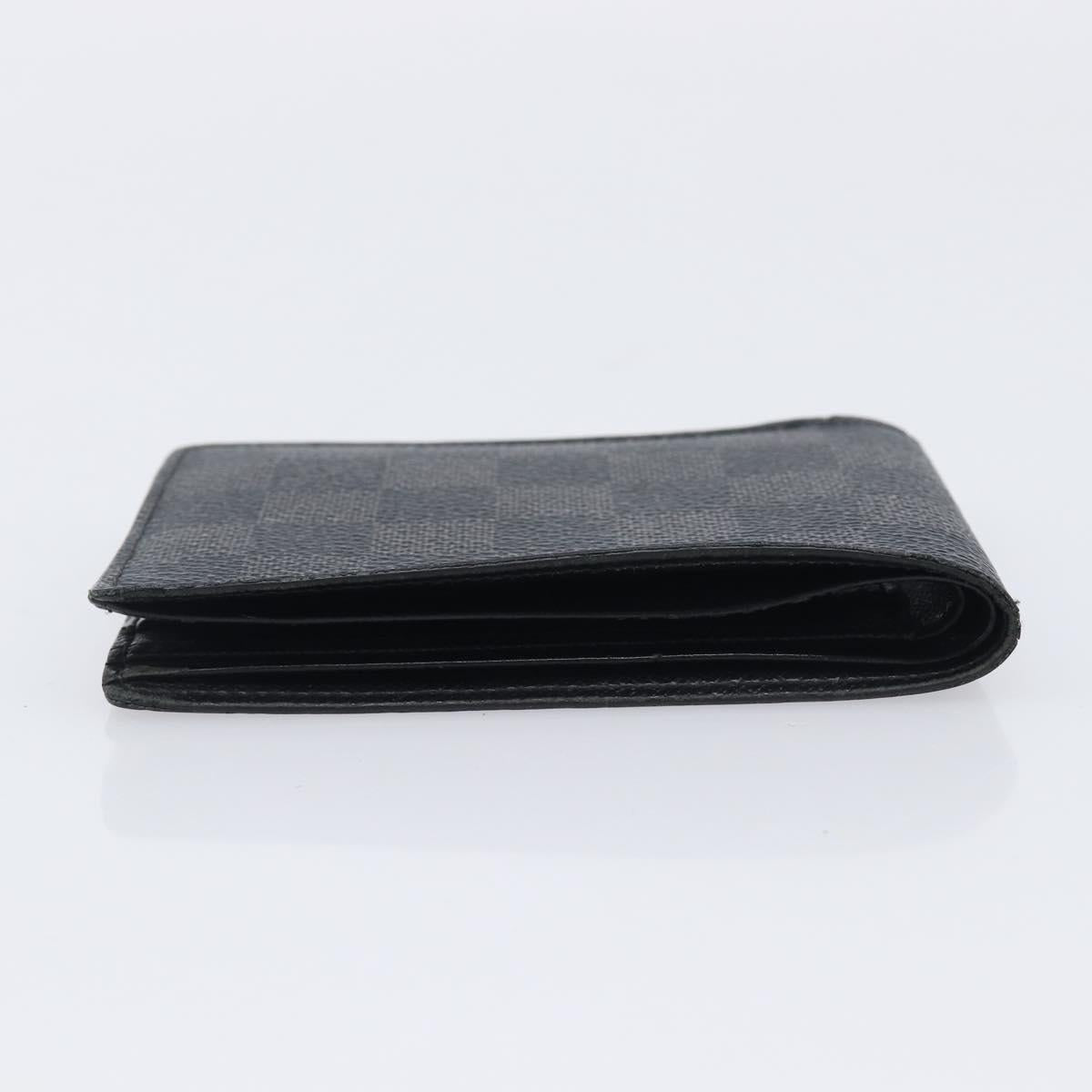 LOUIS VUITTON Damier Graphite Portefeuille Multiple Wallet N63258 LV Auth 209231