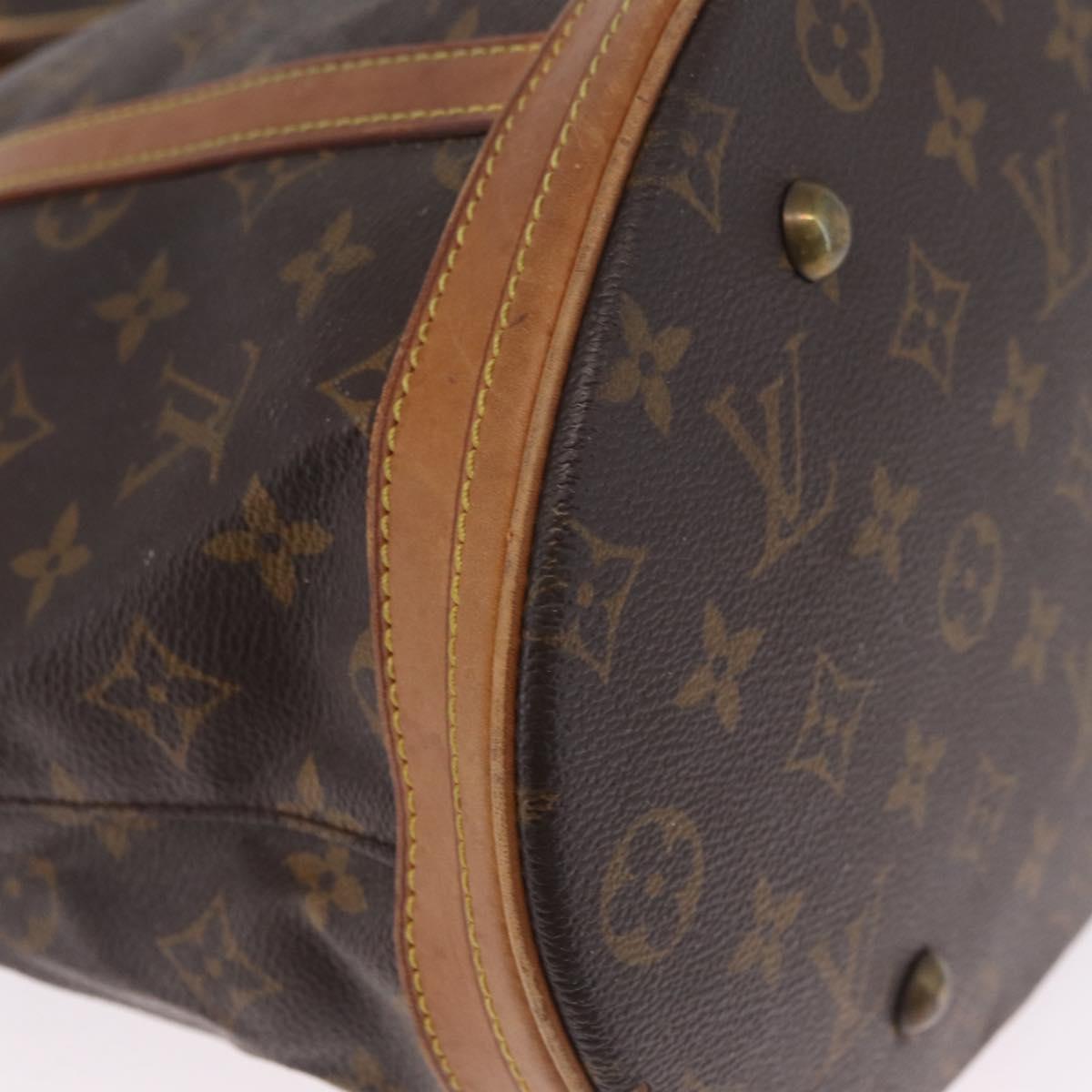 LOUIS VUITTON Monogram Bucket GM Shoulder Bag M42236 LV Auth 209232