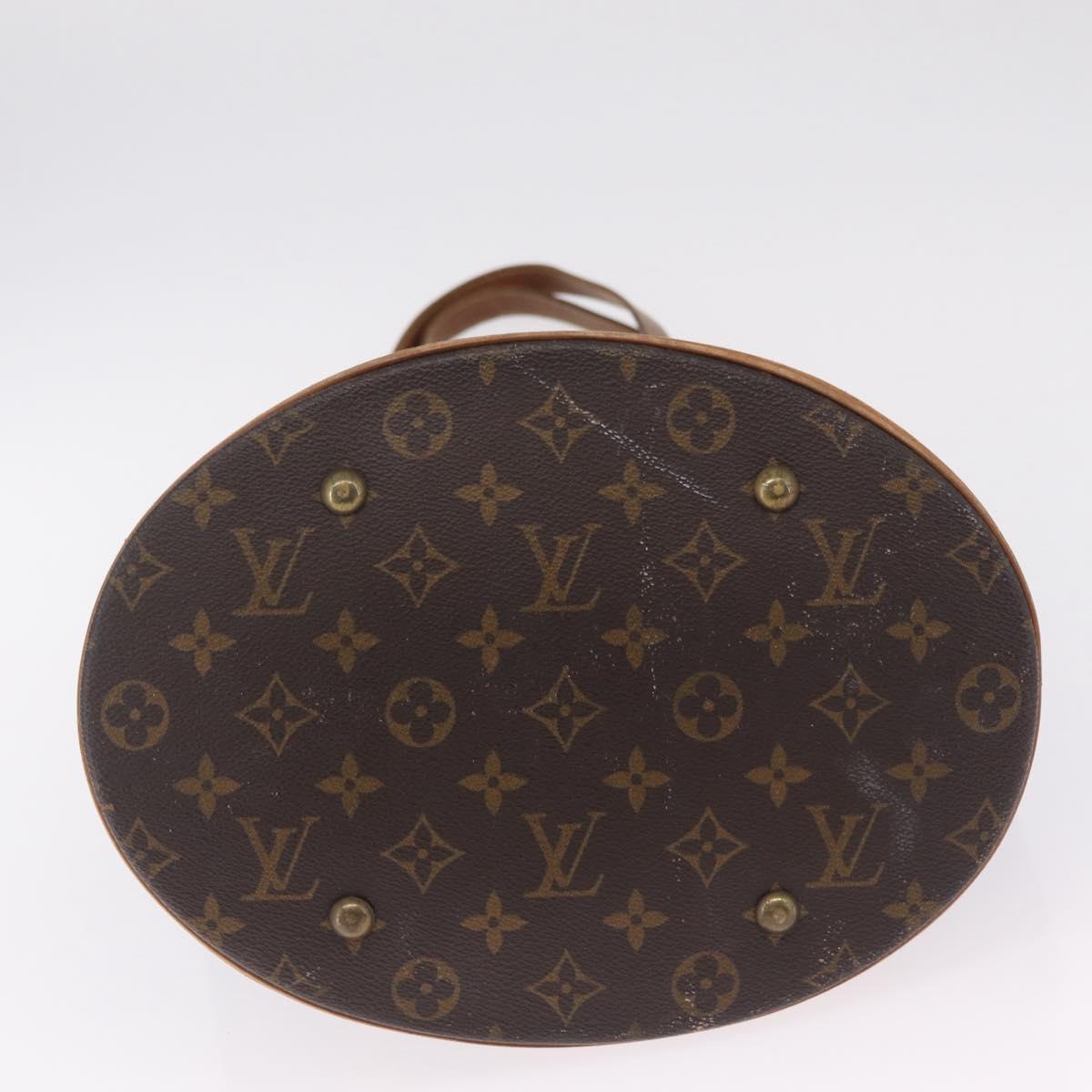 LOUIS VUITTON Monogram Bucket GM Shoulder Bag M42236 LV Auth 209232