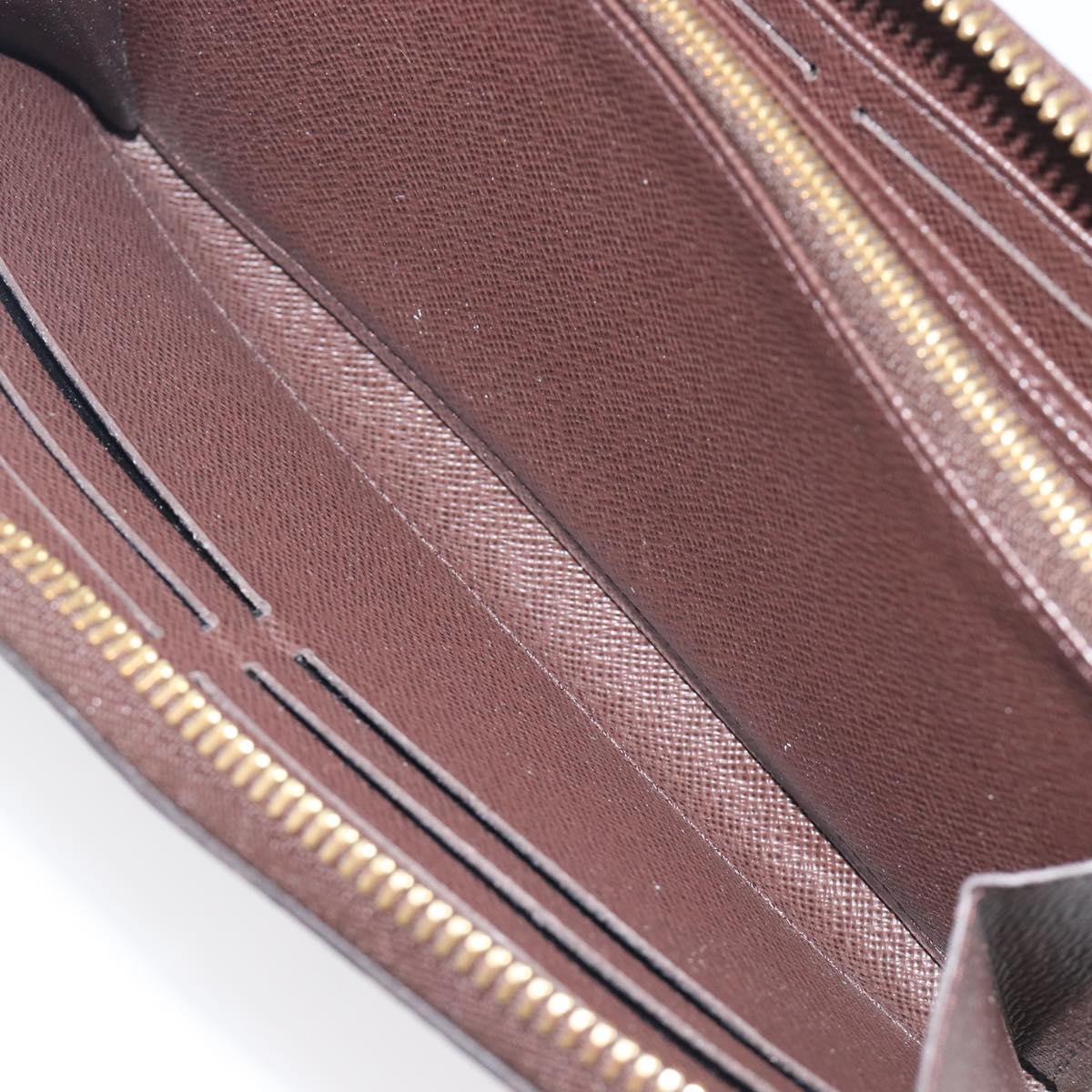LOUIS VUITTON Damier Ebene Zippy Wallet Long Wallet N41661 LV Auth 209235