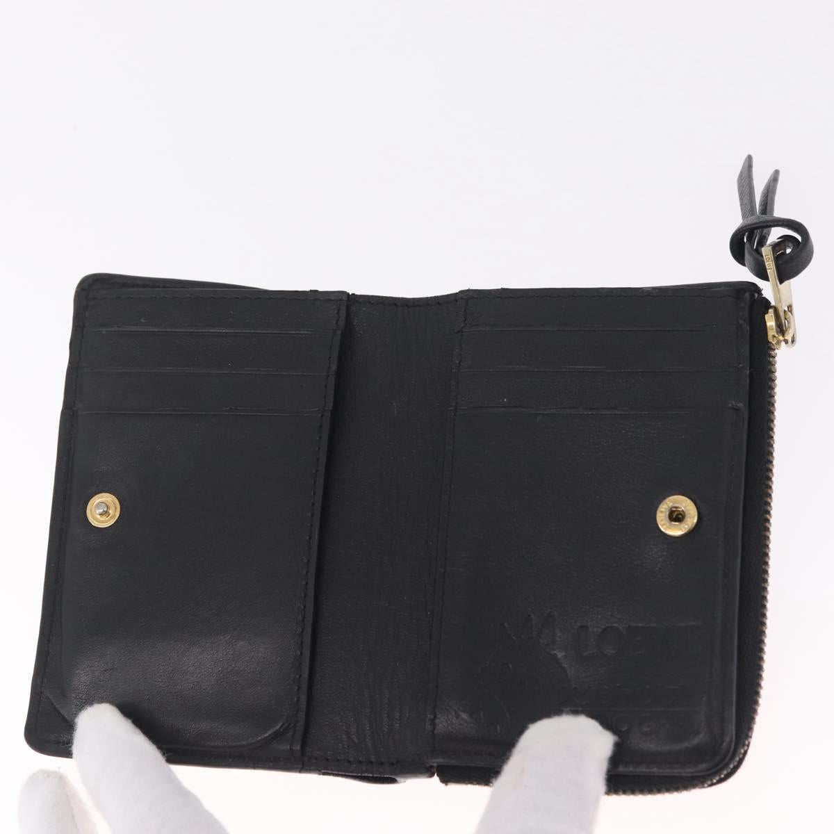 LOEWE Ghibli Howl's Moving Castle Calcifer Wallet Leather Black Auth 209245M