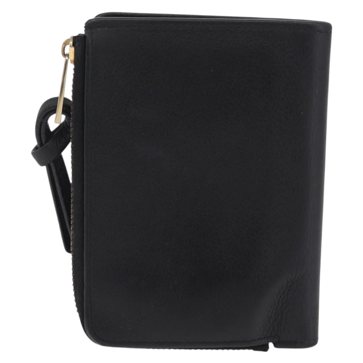 LOEWE Ghibli Howl's Moving Castle Calcifer Wallet Leather Black Auth 209245M