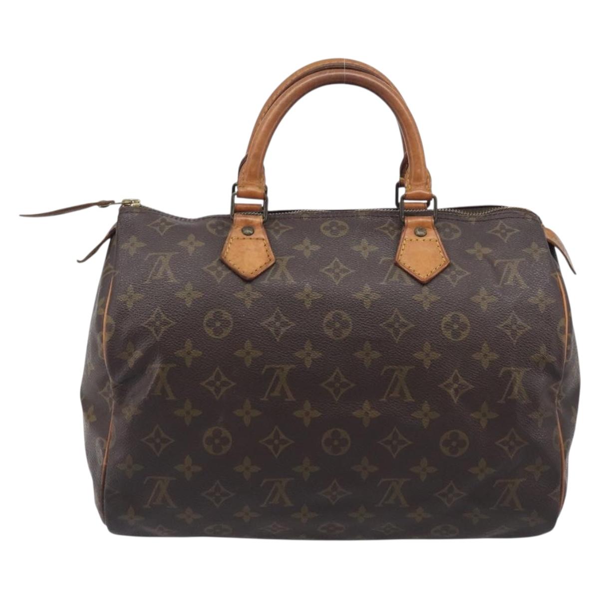 LOUIS VUITTON Monogram Speedy 30 Hand Bag M41526 LV Auth 209251