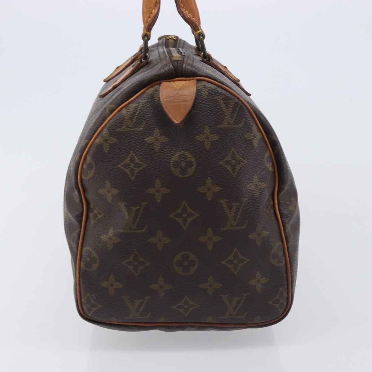 LOUIS VUITTON Monogram Speedy 30 Hand Bag M41526 LV Auth 209251