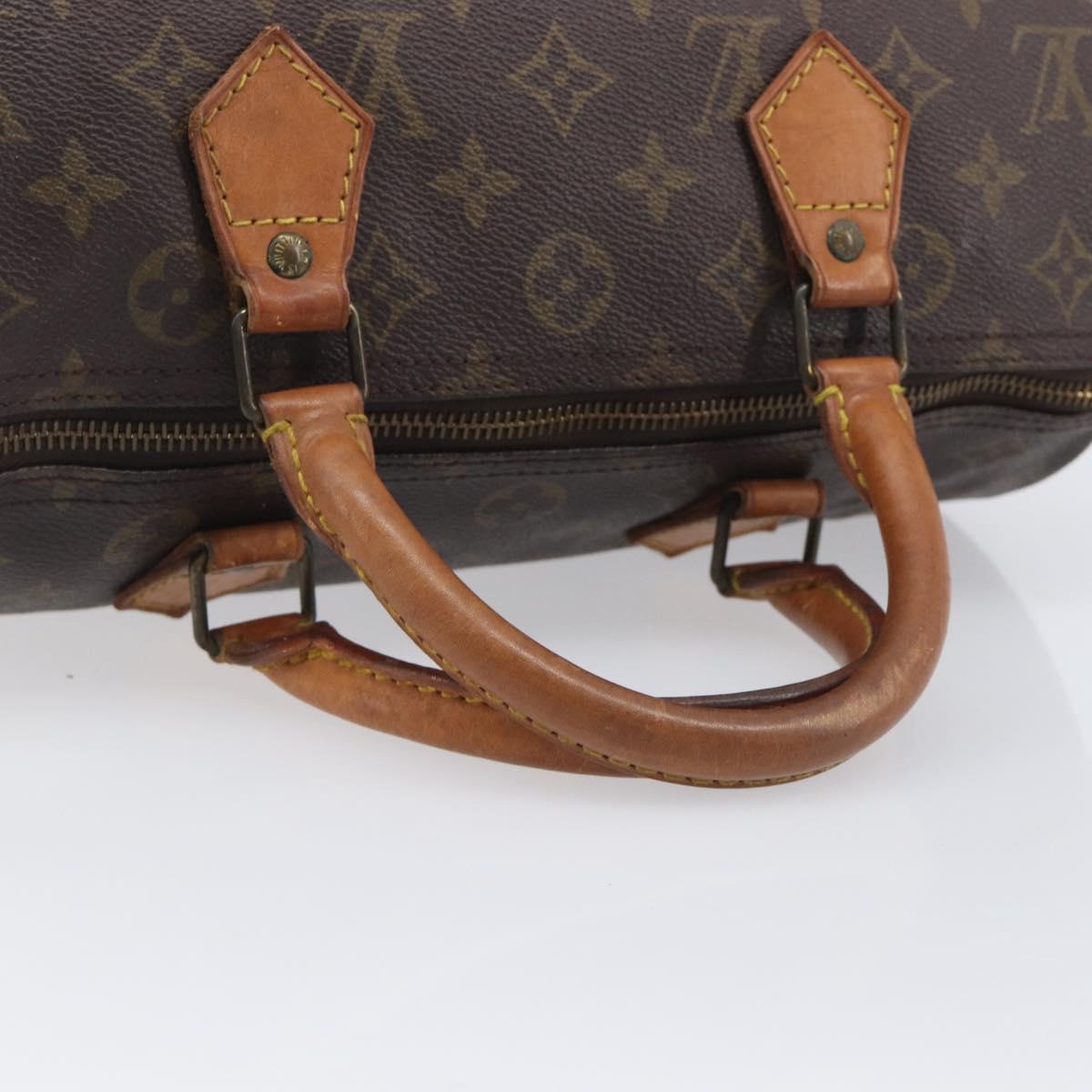 LOUIS VUITTON Monogram Speedy 30 Hand Bag M41526 LV Auth 209251