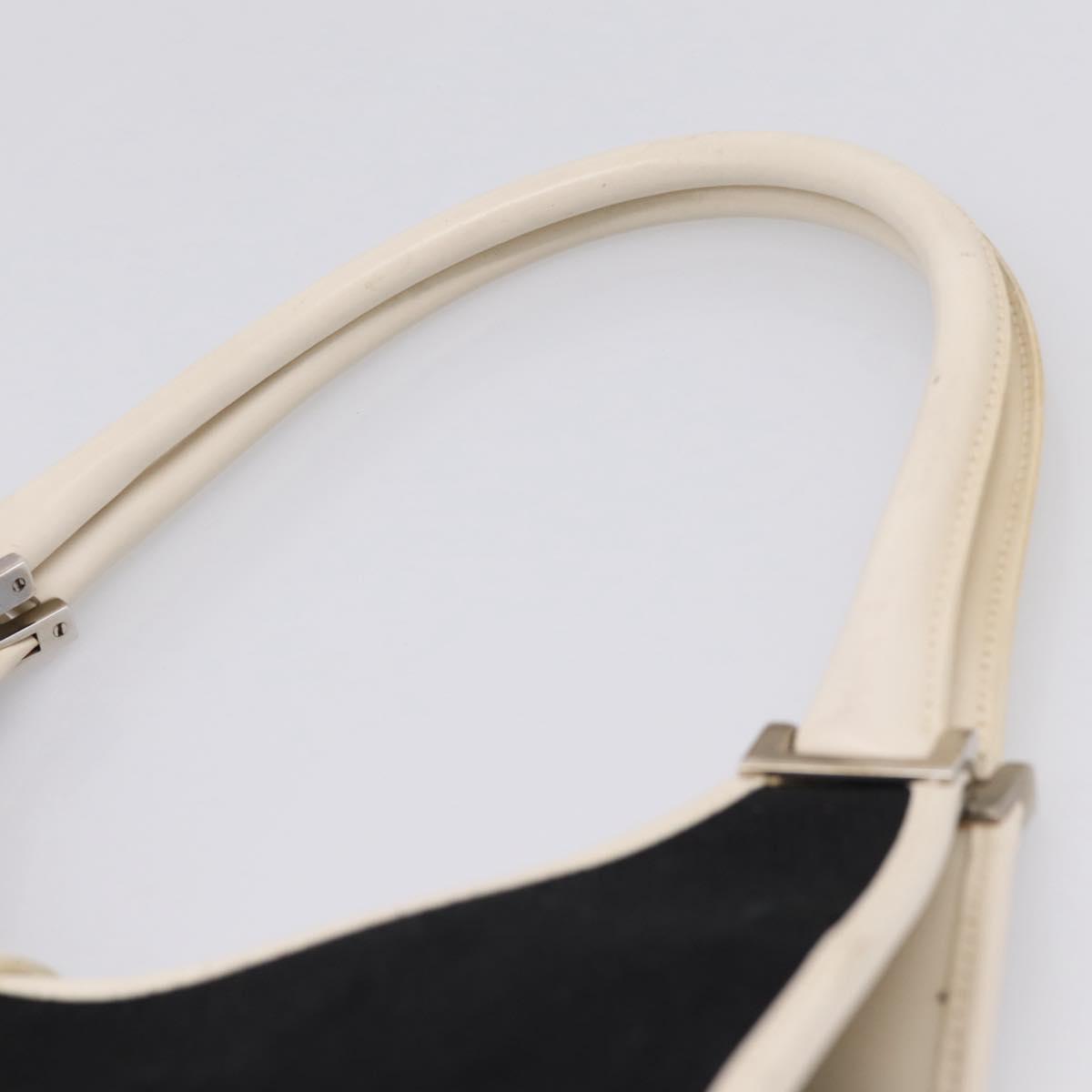 GUCCI Jackie Shoulder Bag Canvas Black Silver 002 1067 1705 Auth 209253A