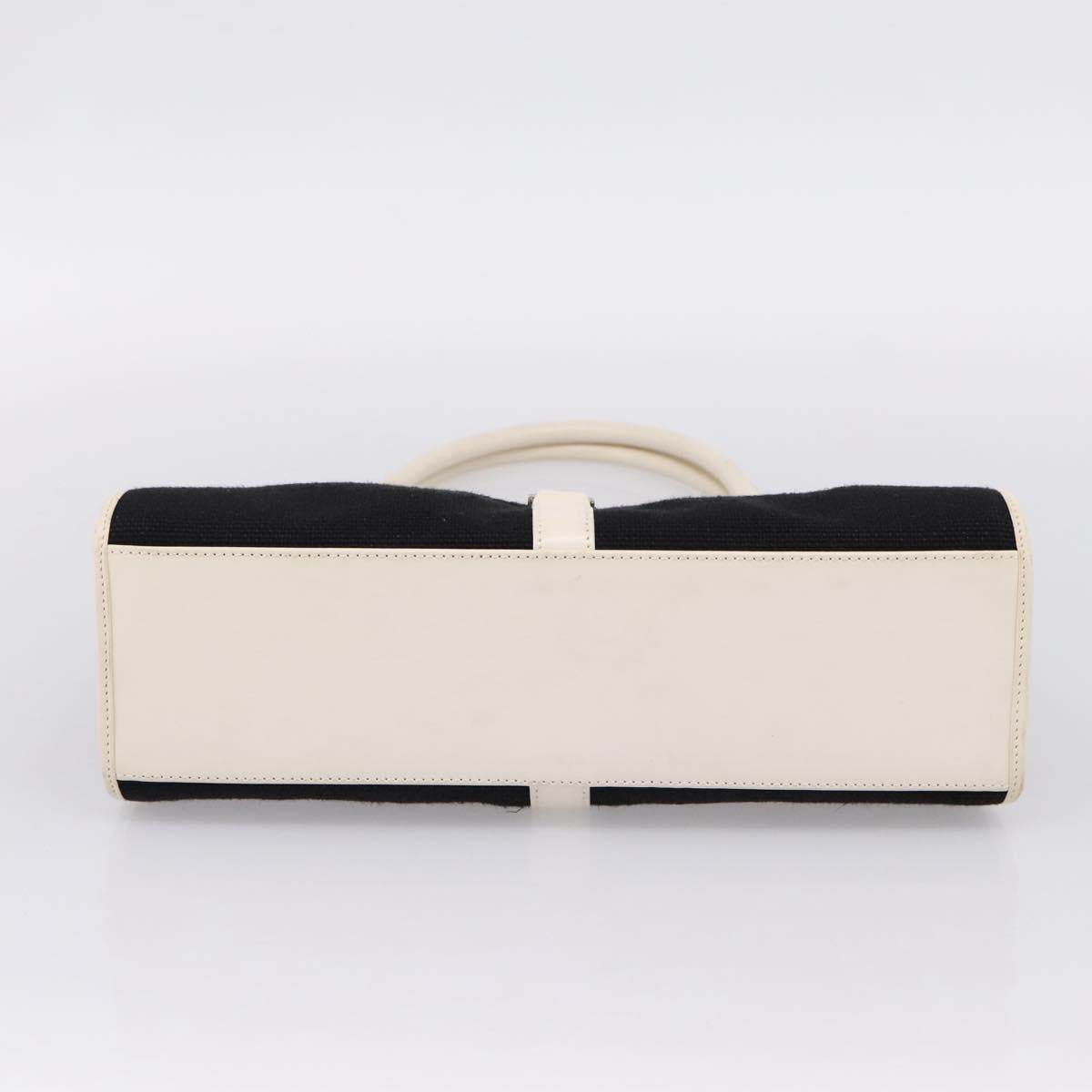 GUCCI Jackie Shoulder Bag Canvas Black Silver 002 1067 1705 Auth 209253A
