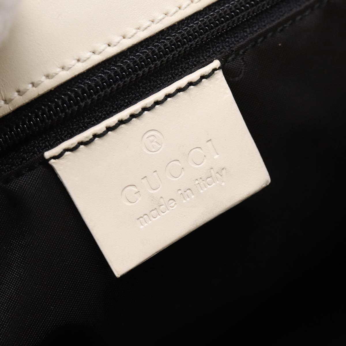 GUCCI Jackie Shoulder Bag Canvas Black Silver 002 1067 1705 Auth 209253A