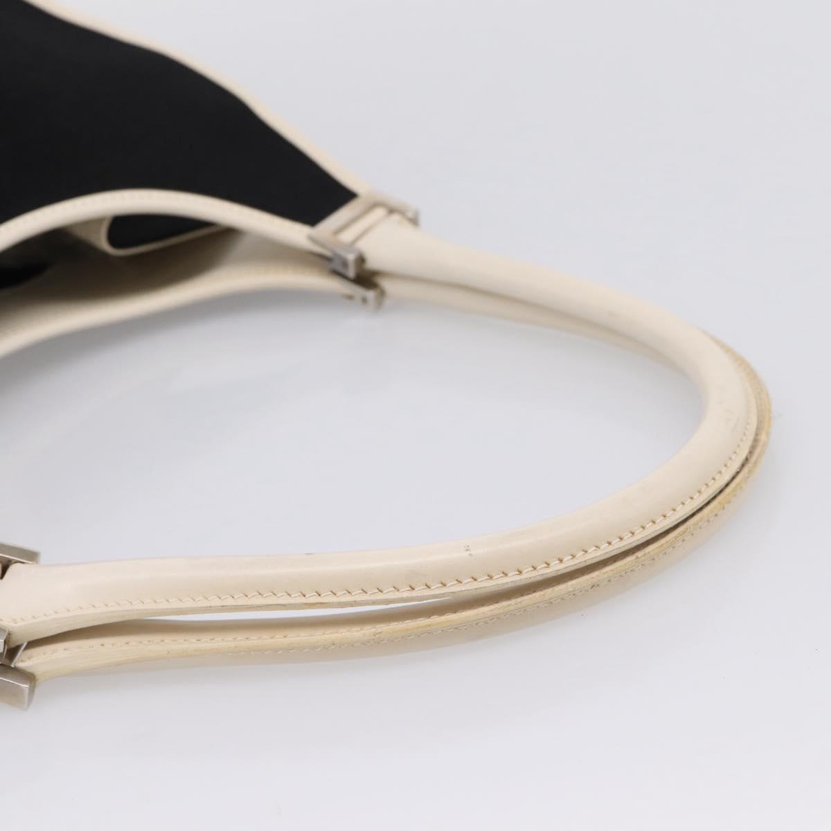 GUCCI Jackie Shoulder Bag Canvas Black Silver 002 1067 1705 Auth 209253A