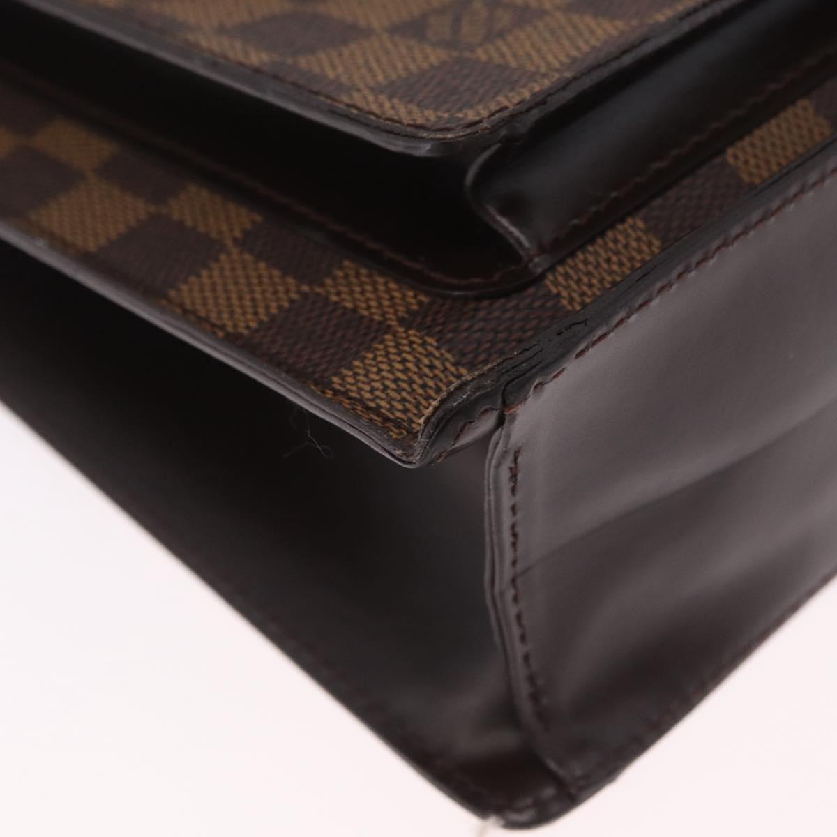 LOUIS VUITTON Damier Ebene Monceau 28 Hand Bag SPO 2way N48088 LV Auth 209267A