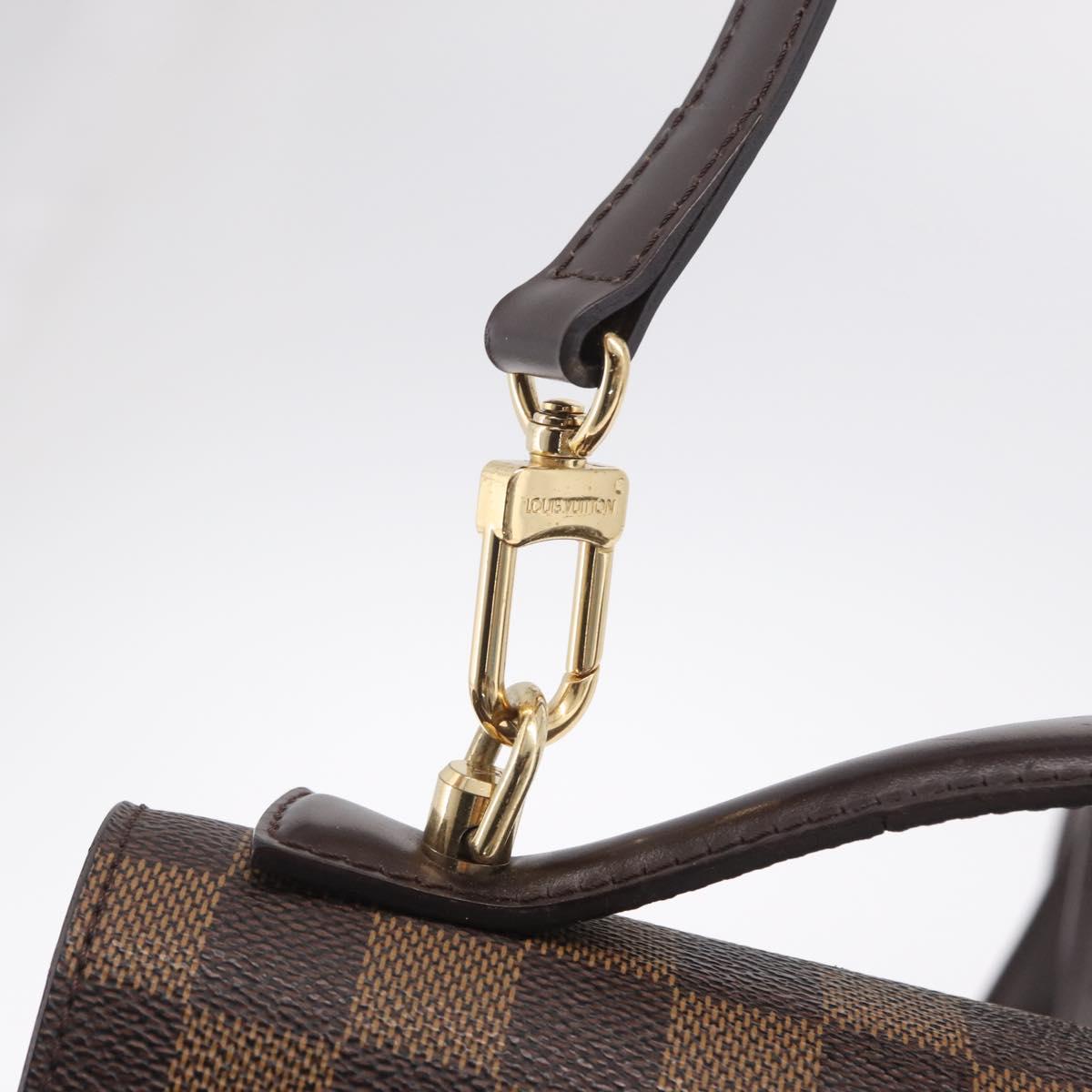 LOUIS VUITTON Damier Ebene Monceau 28 Hand Bag SPO 2way N48088 LV Auth 209267A