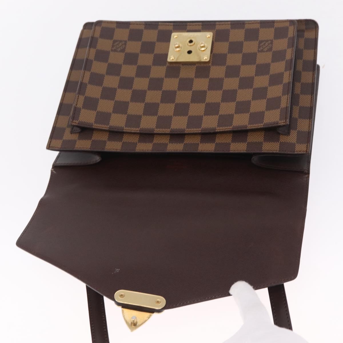 LOUIS VUITTON Damier Ebene Monceau 28 Hand Bag SPO 2way N48088 LV Auth 209267A