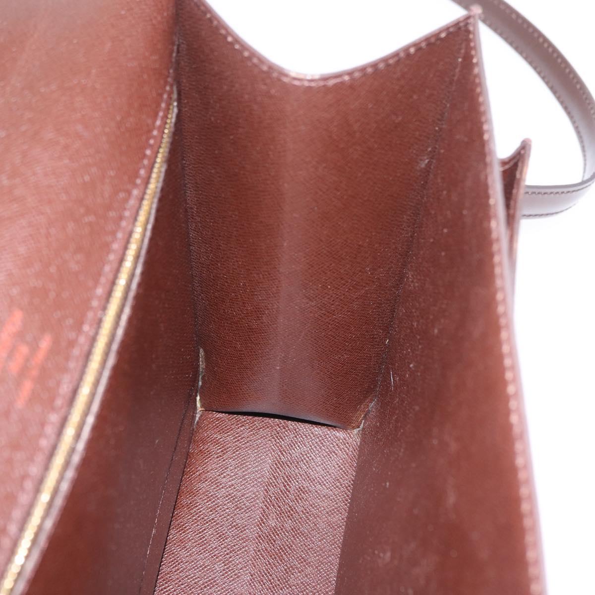 LOUIS VUITTON Damier Ebene Monceau 28 Hand Bag SPO 2way N48088 LV Auth 209267A