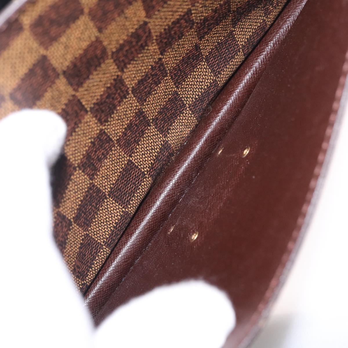 LOUIS VUITTON Damier Ebene Monceau 28 Hand Bag SPO 2way N48088 LV Auth 209267A