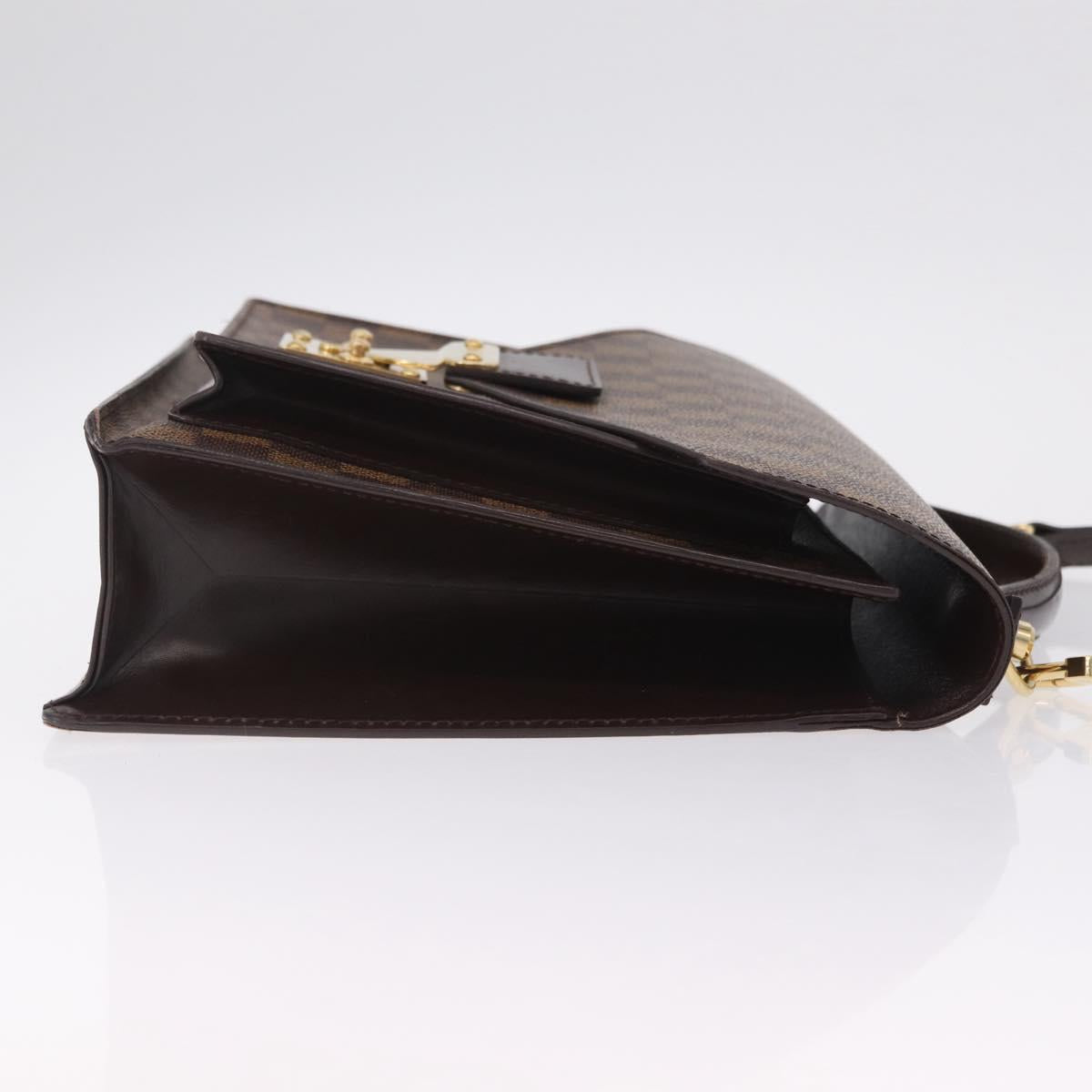 LOUIS VUITTON Damier Ebene Monceau 28 Hand Bag SPO 2way N48088 LV Auth 209267A