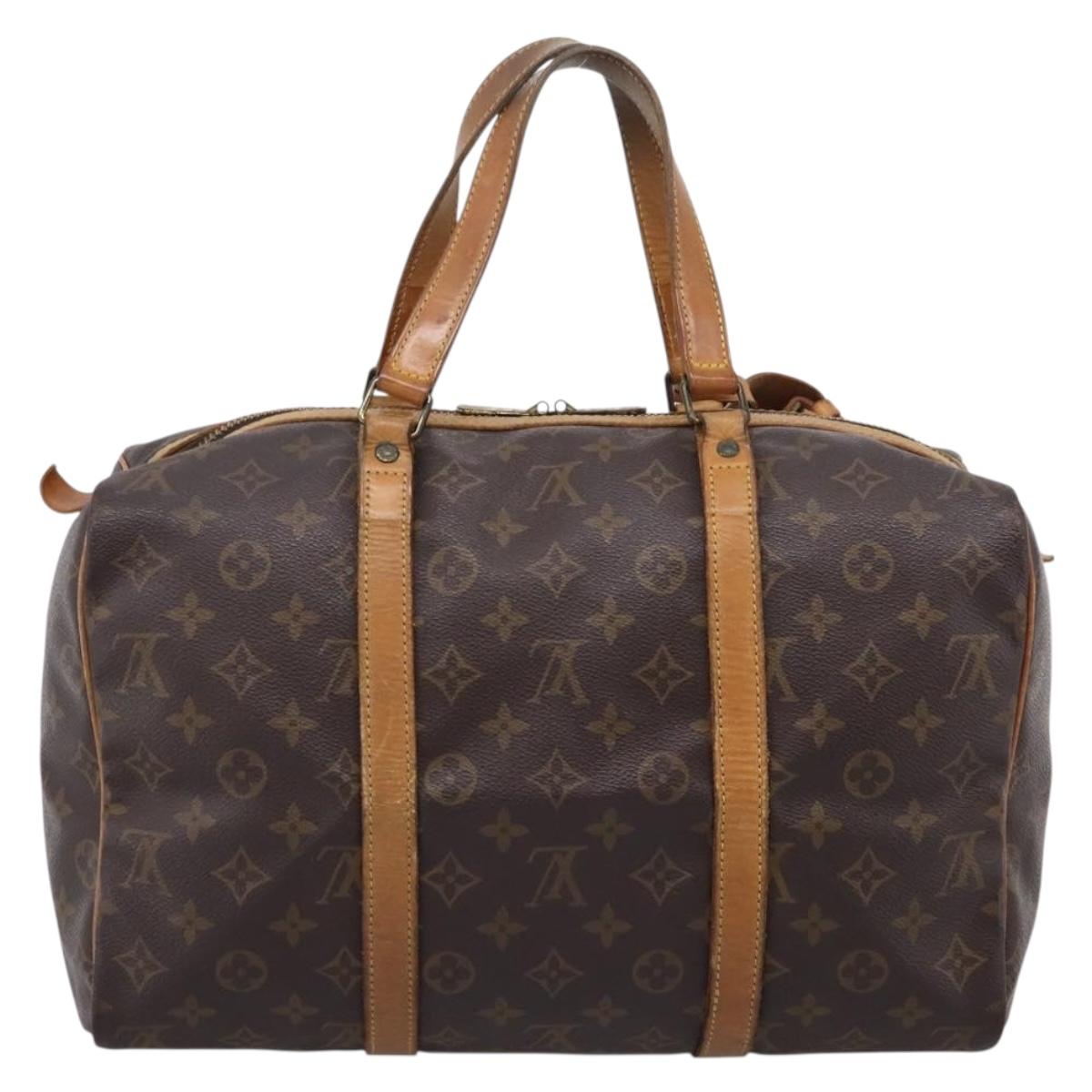 LOUIS VUITTON Monogram Sac Souple 35 Boston Bag M41626 LV Auth 209274