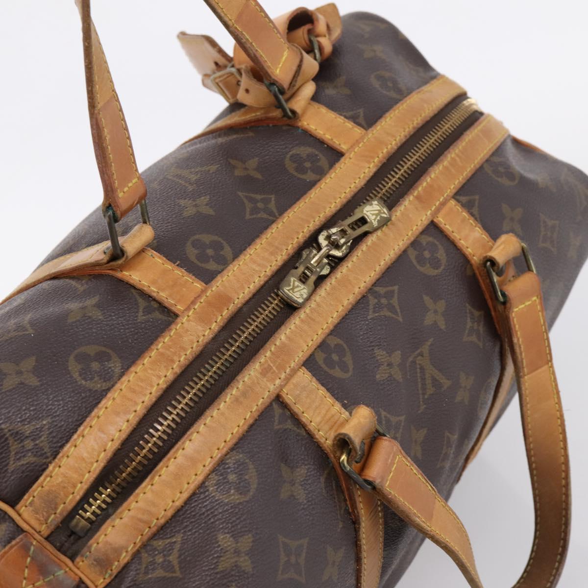 LOUIS VUITTON Monogram Sac Souple 35 Boston Bag M41626 LV Auth 209274