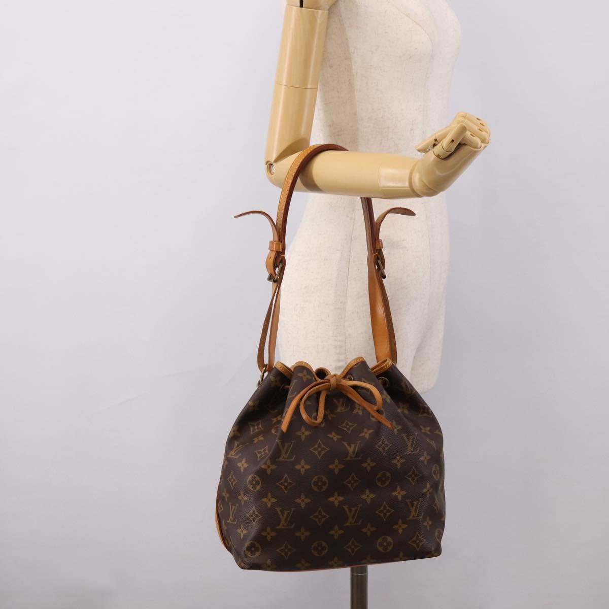 LOUIS VUITTON Monogram Petit Noe Shoulder Bag M42226 LV Auth 209275V