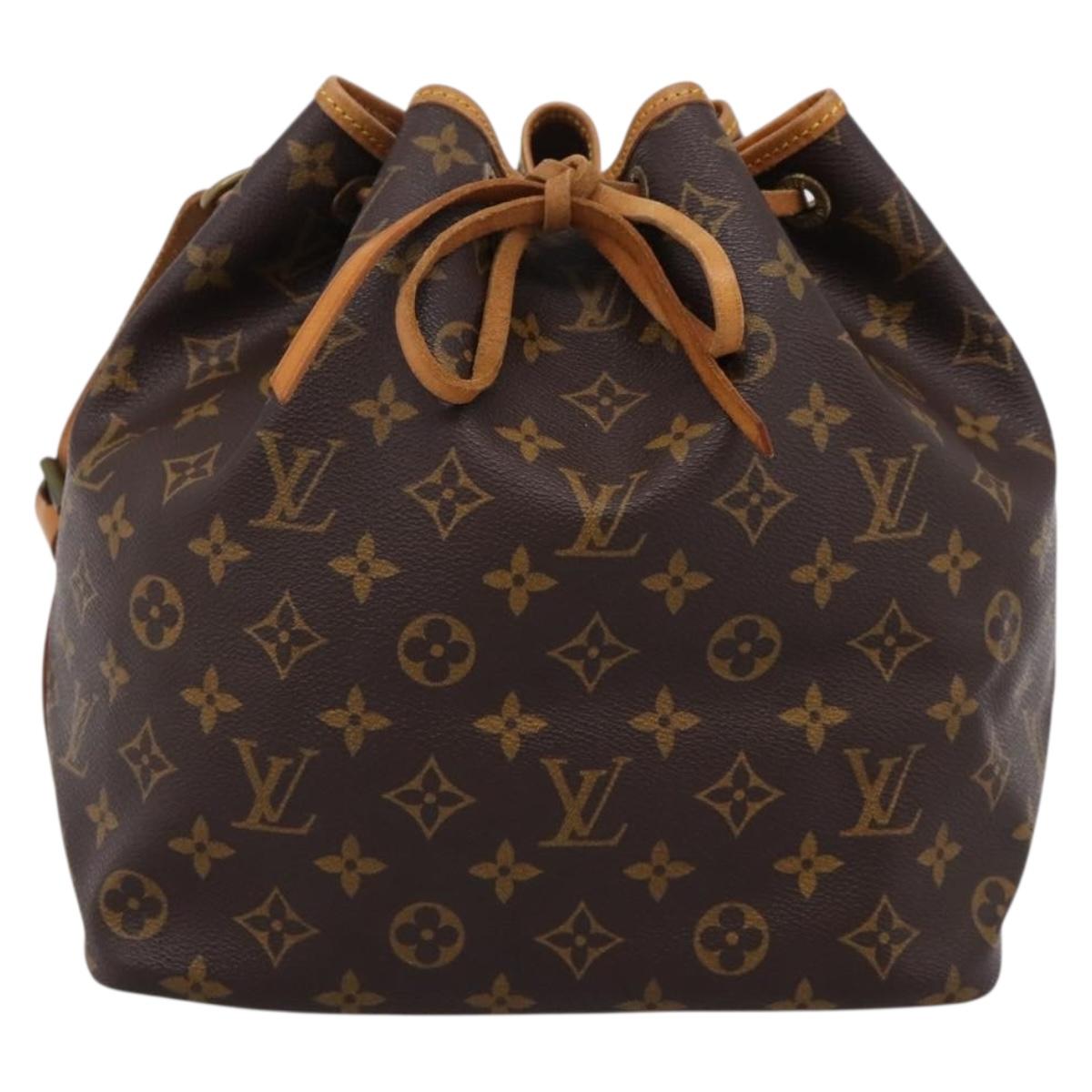 LOUIS VUITTON Monogram Petit Noe Shoulder Bag M42226 LV Auth 209275V