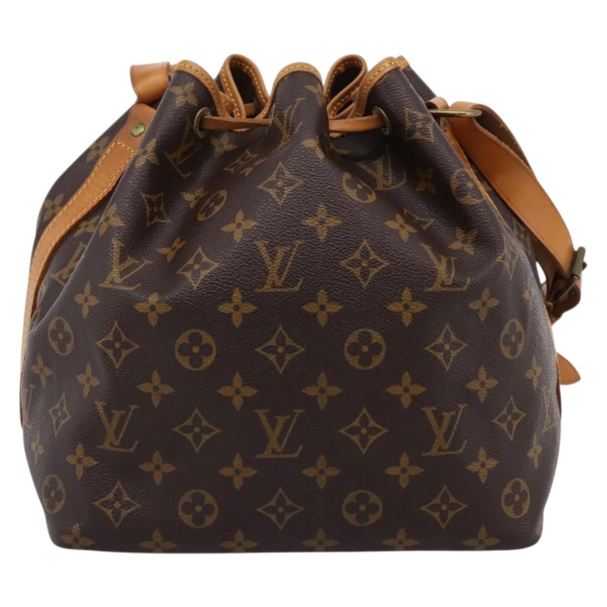 LOUIS VUITTON Monogram Petit Noe Shoulder Bag M42226 LV Auth 209275V