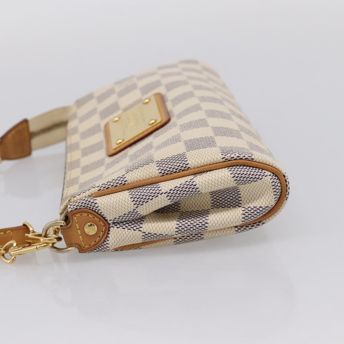 LOUIS VUITTON Damier Azur Eva Shoulder Bag 2way N55214 LV Auth 209283V
