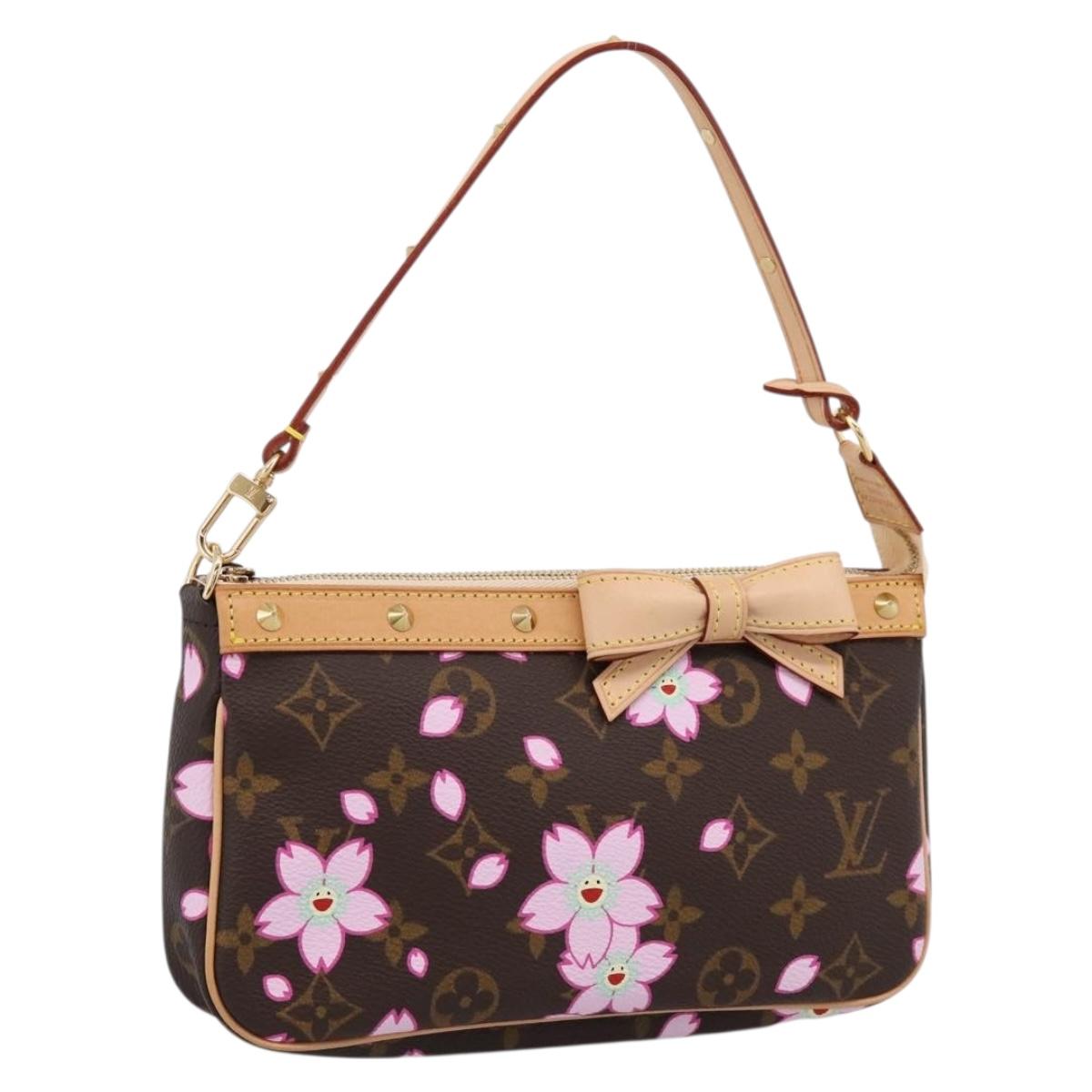 LOUIS VUITTON Monogram Cherry Blossom Pochette Pouch M92006 LV Auth 209287SAM