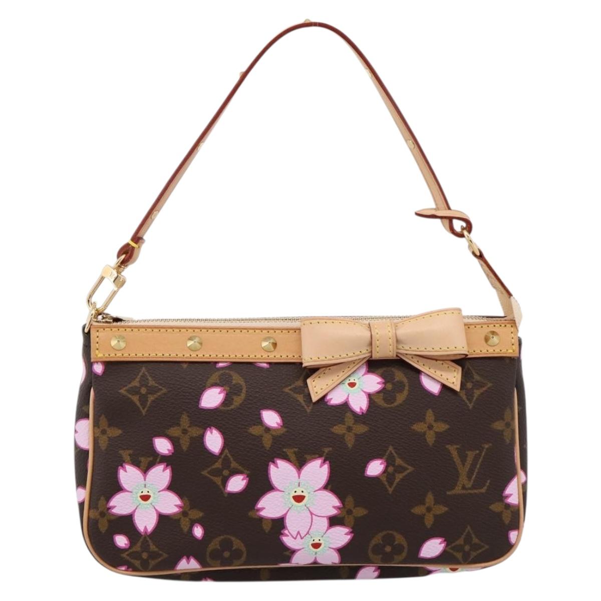 LOUIS VUITTON Monogram Cherry Blossom Pochette Pouch M92006 LV Auth 209287SAM