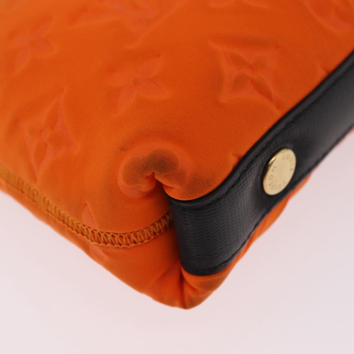 LOUIS VUITTON Cruise line Pochette Scuba Pouch Canvas Orange LV Auth 209298