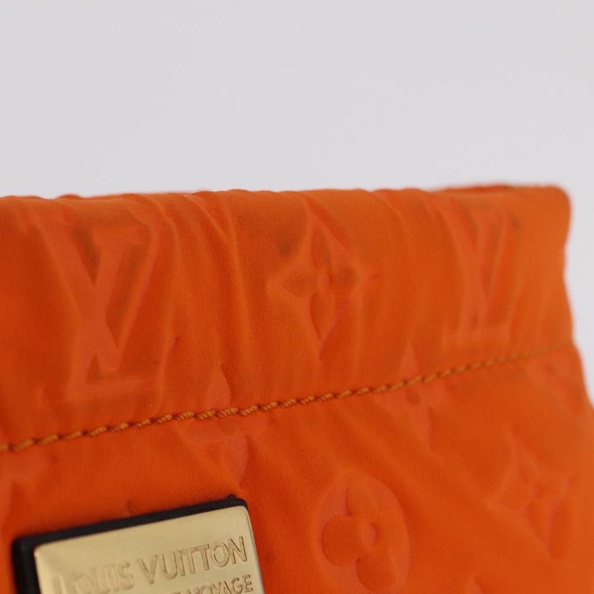 LOUIS VUITTON Cruise line Pochette Scuba Pouch Canvas Orange LV Auth 209298