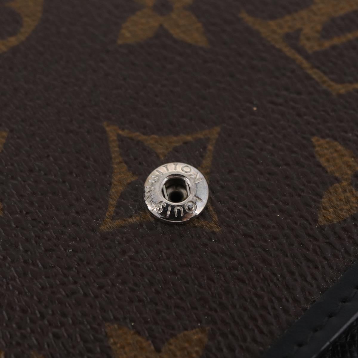 LOUIS VUITTON Monogram Macassar Agenda MM Day Planner Cover R21084 Auth 209300