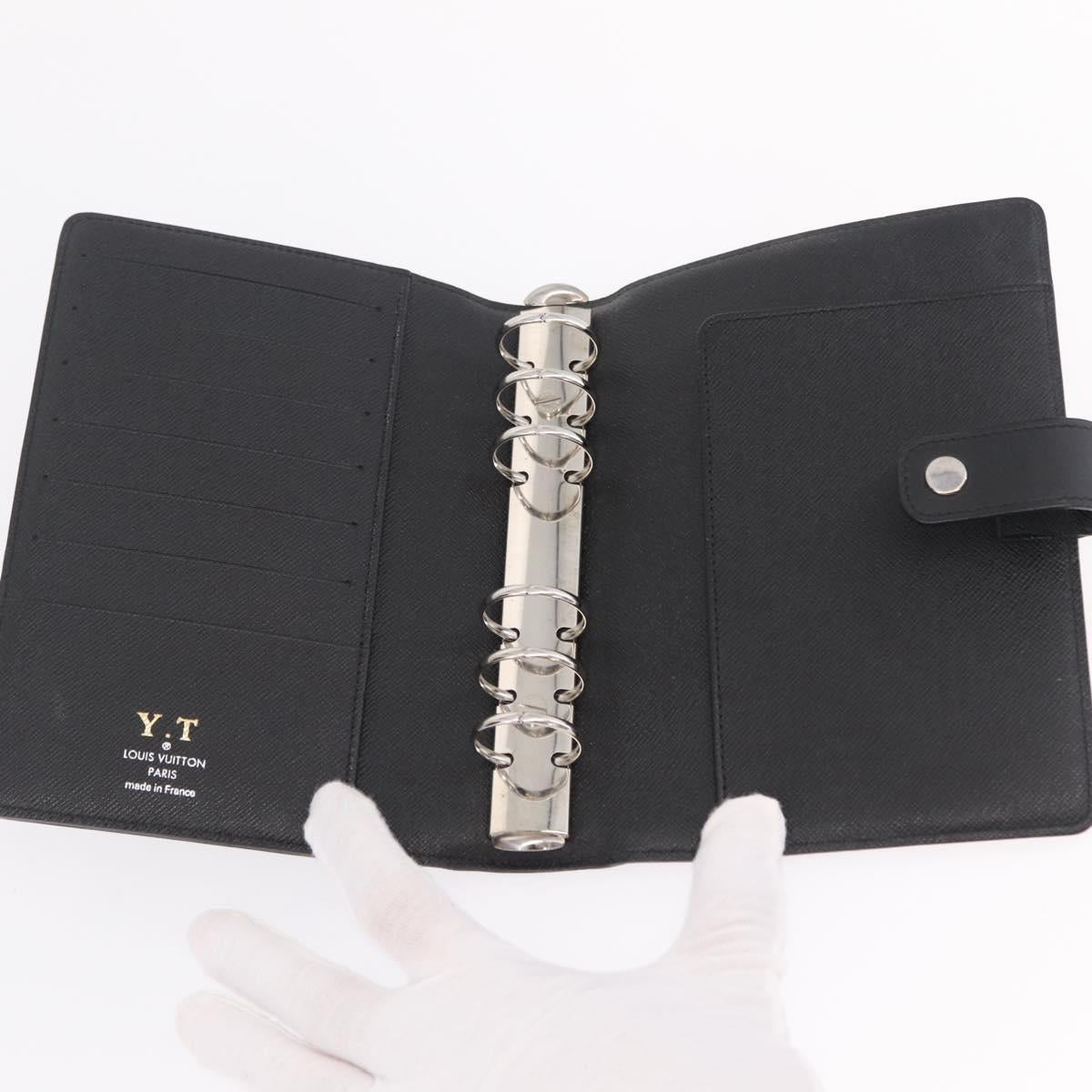 LOUIS VUITTON Monogram Macassar Agenda MM Day Planner Cover R21084 Auth 209300