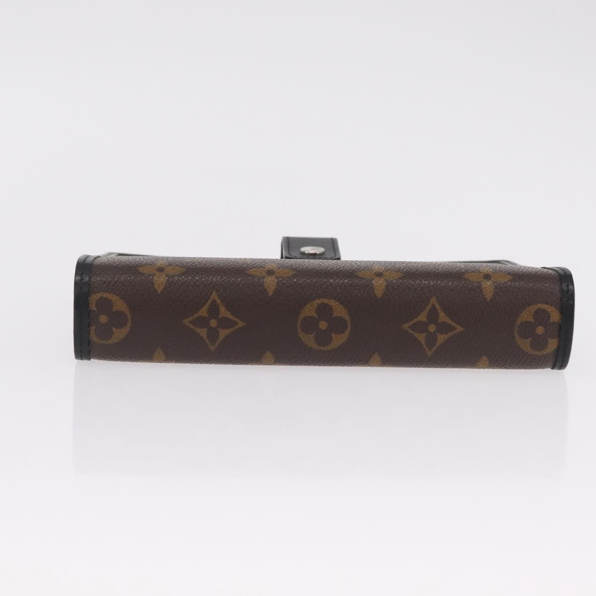 LOUIS VUITTON Monogram Macassar Agenda MM Day Planner Cover R21084 Auth 209300