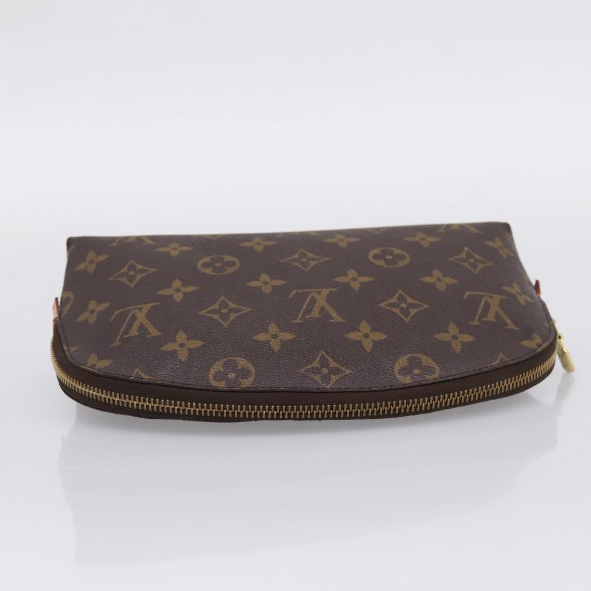 LOUIS VUITTON Monogram Pochette Cosmetic GM Cosmetic Pouch M47353 LV Auth 209302