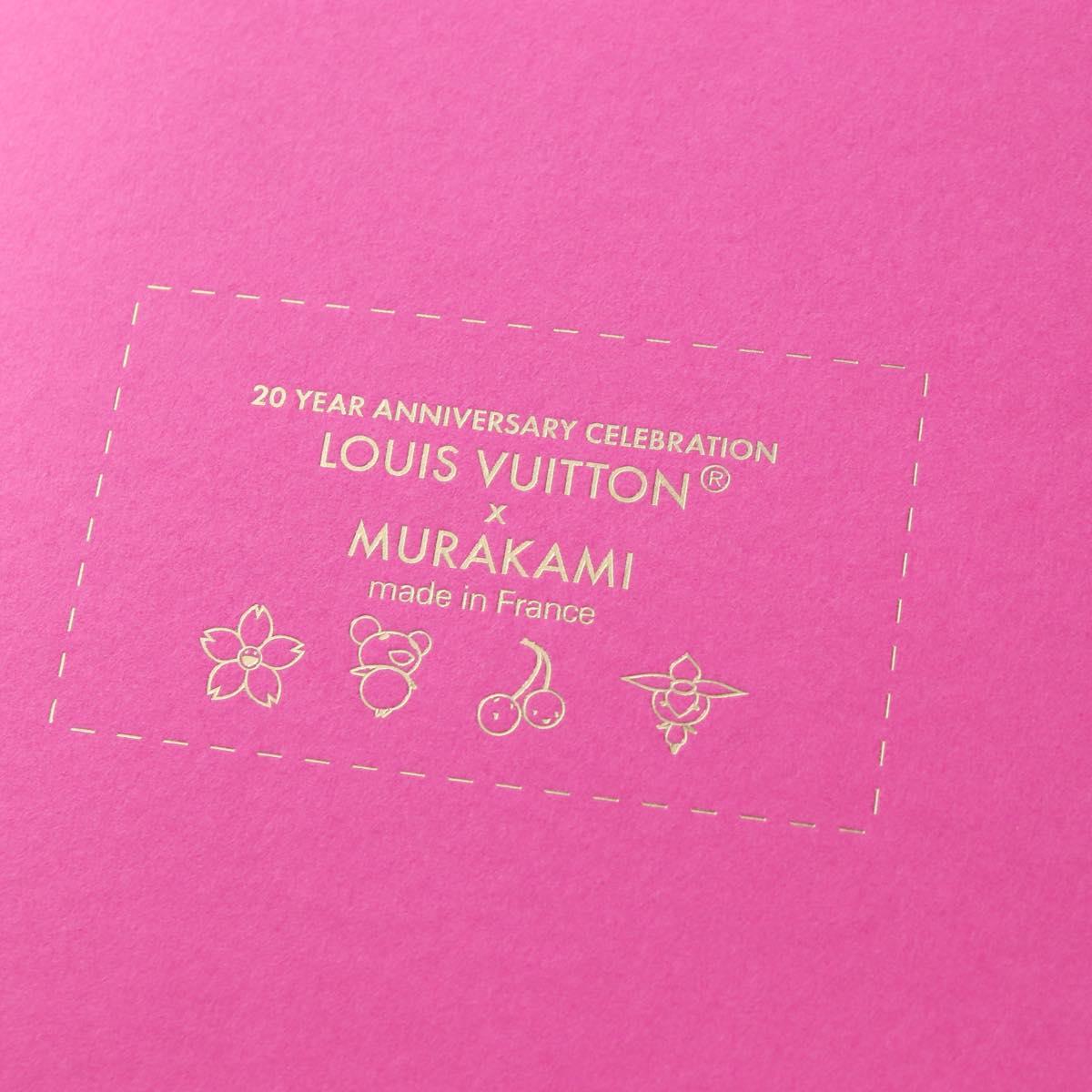 LOUIS VUITTON Trading Card Holder Paper Takashi Murakami Multicolor Auth 209312M